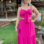 CONJUNTO FEMININO SAIA E CROPPED LARISSA